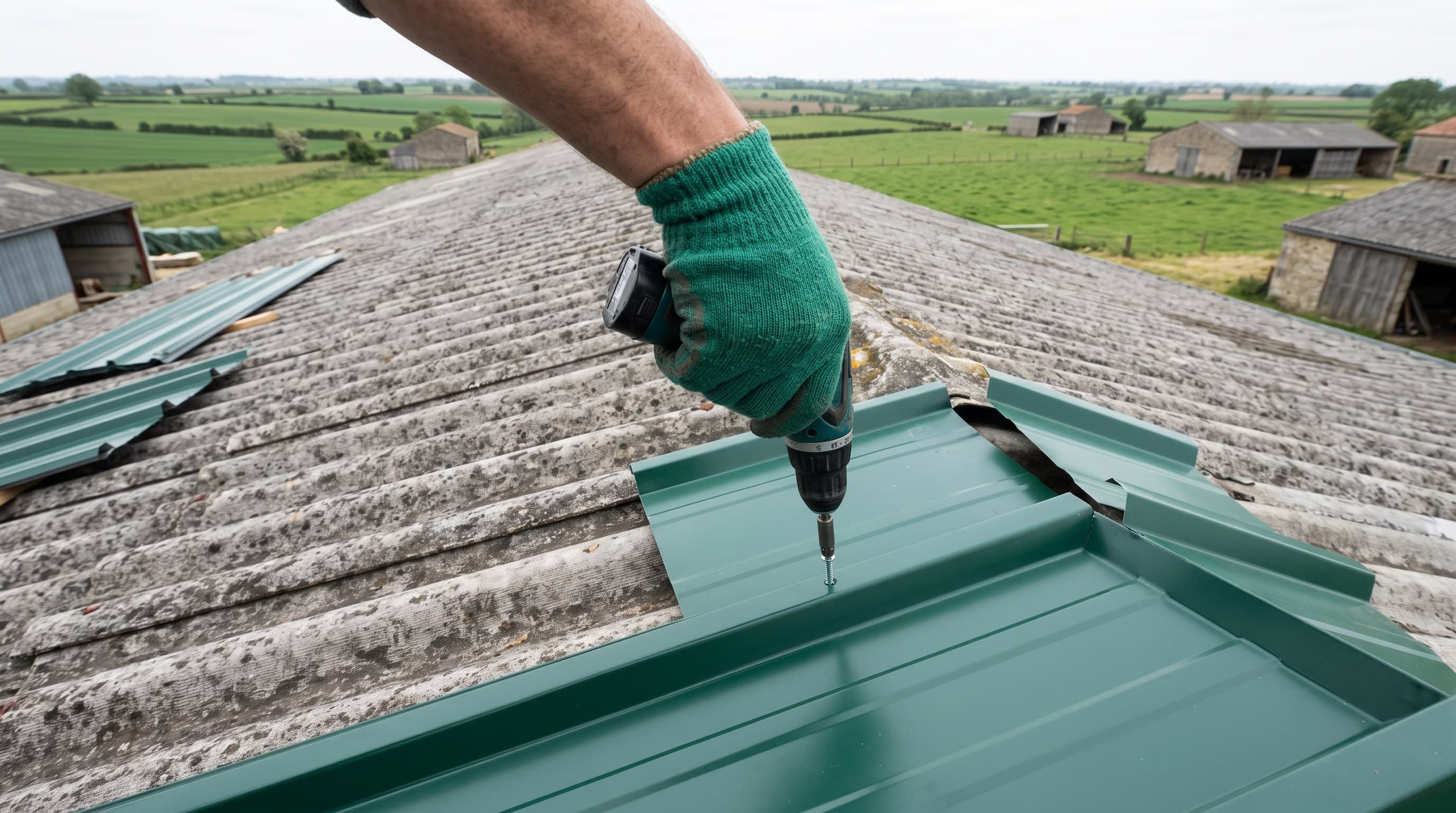 Charpente métallique ou charpente bois, quelle différence pour une surcouverture agricole