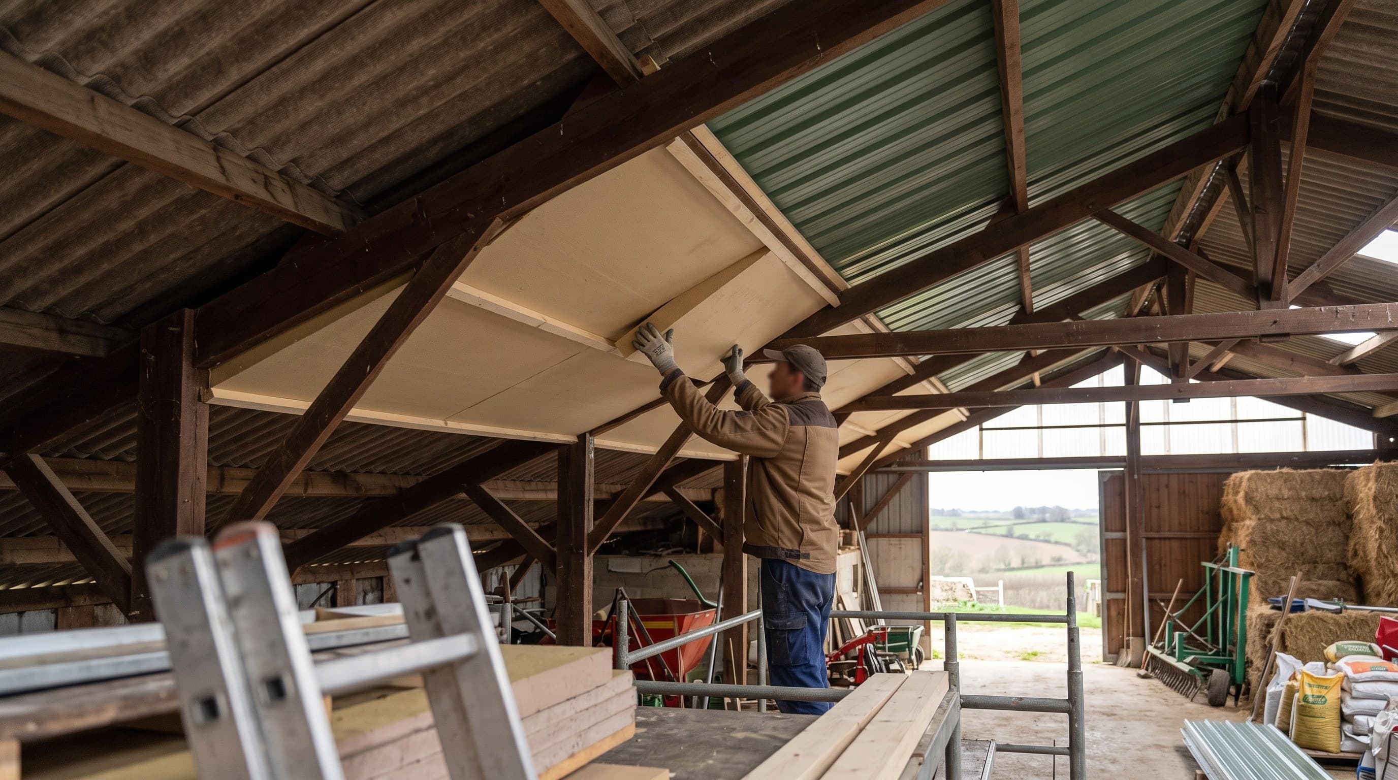 Isolation de toiture agricole : quel intérêt pour une stabulation bovine