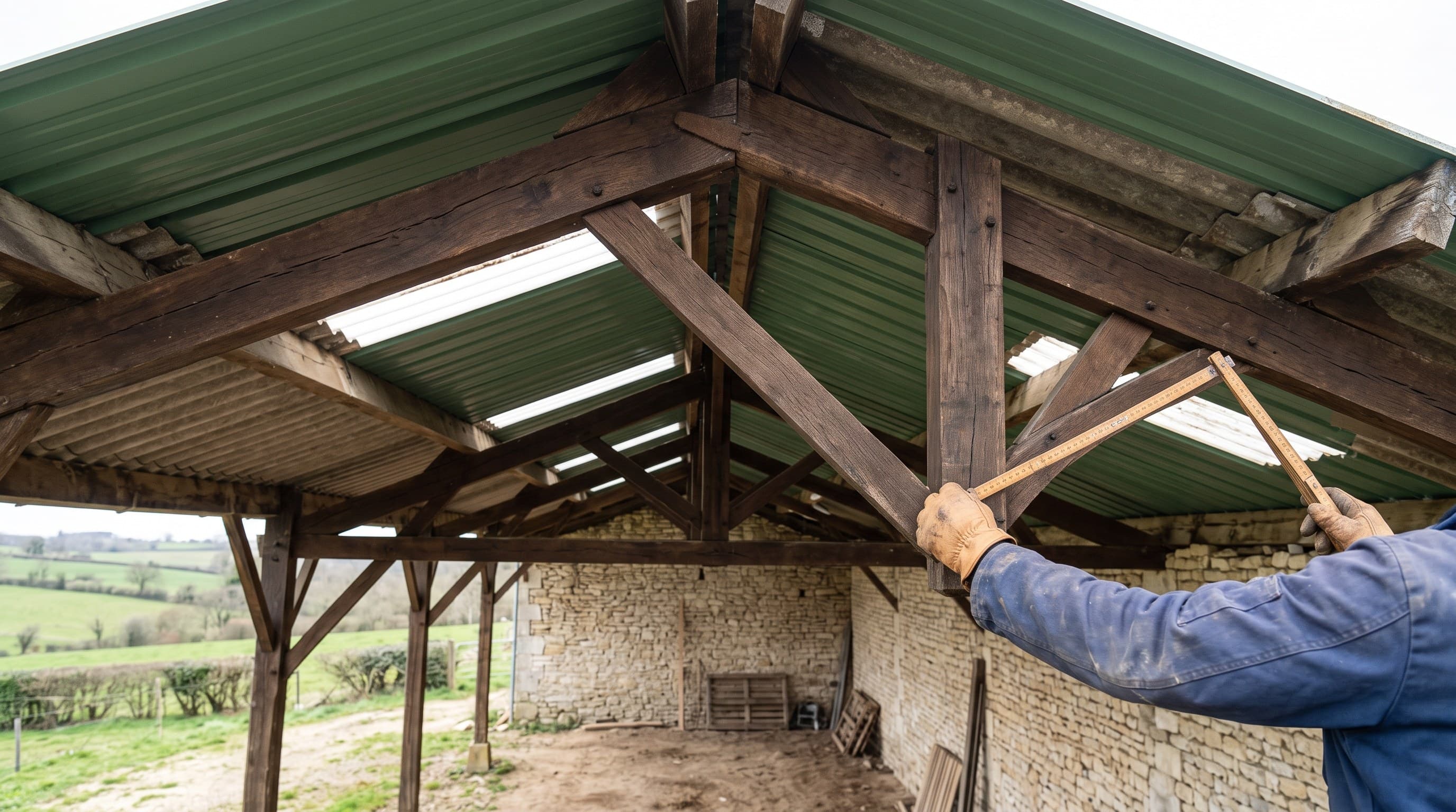Toiture agricole dans le Niortais : bâti ancien et contraintes d'accès en périphérie urbaine