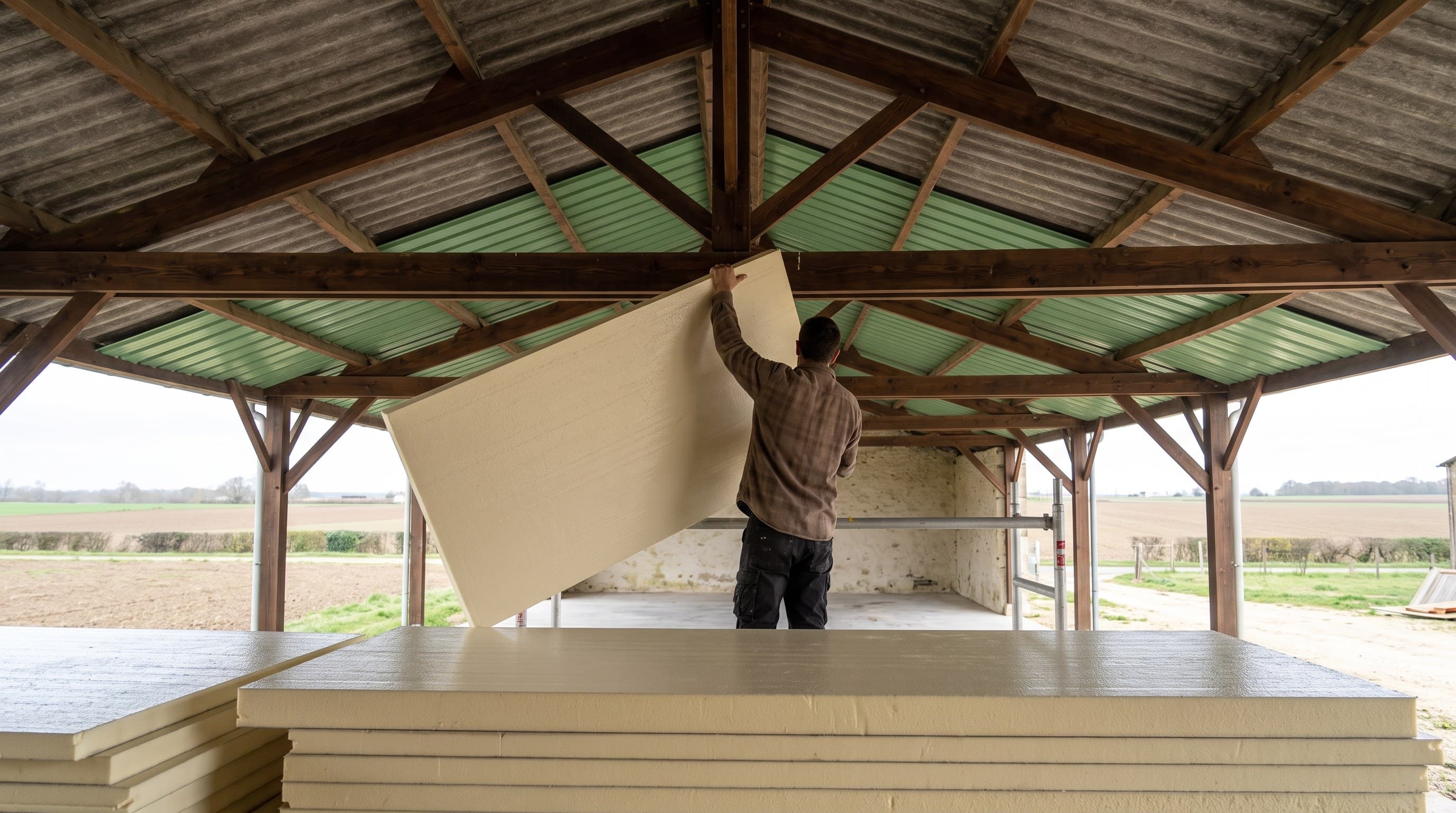 Ventilation naturelle d'une stabulation, ce que la toiture change