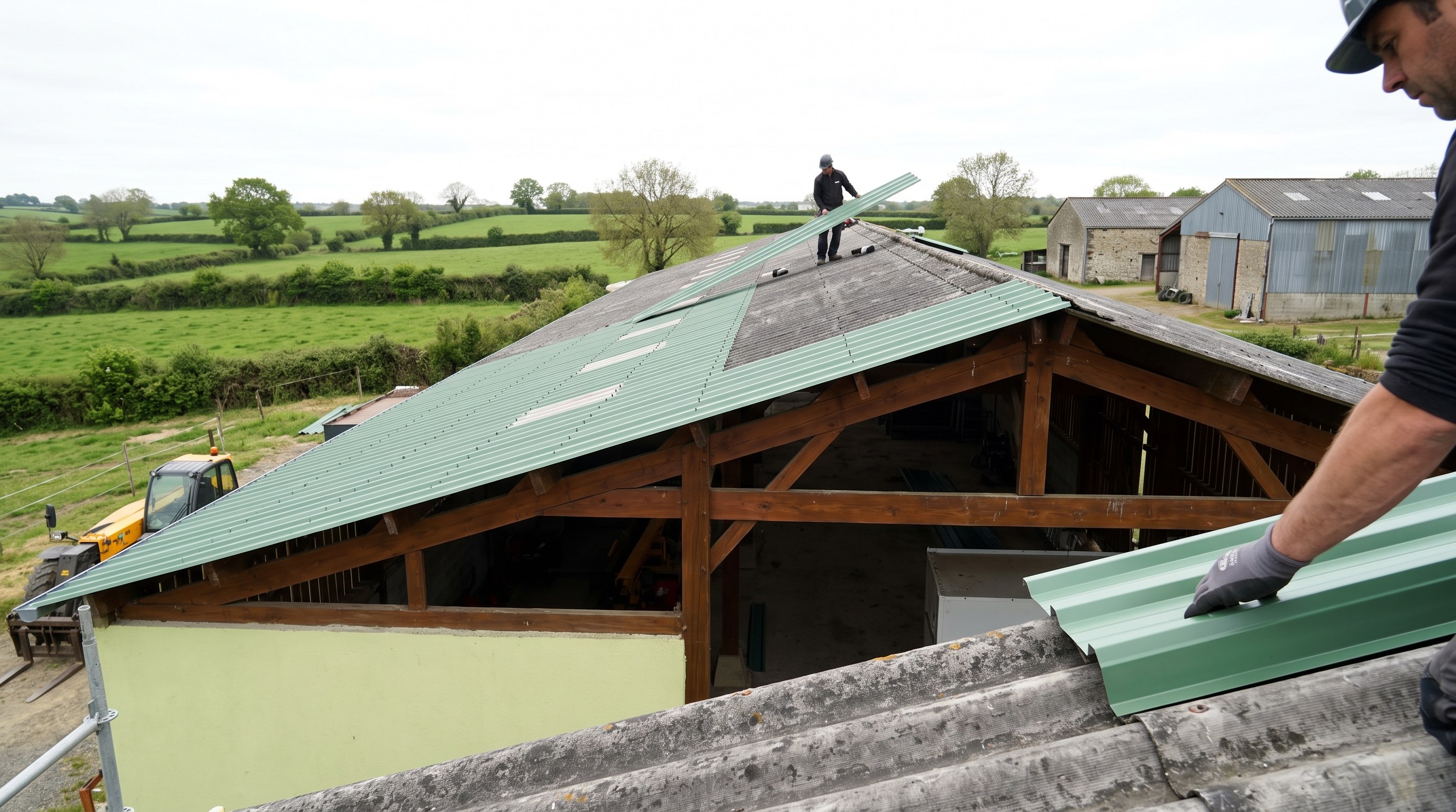 Chèvrerie agricole des Deux-Sèvres, ambiance intérieure conditionnée par la toiture et sa ventilation
